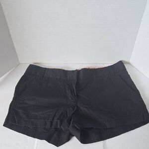 JCrew Factory Broken In Chino Short Women's 10 Black Cotton Preppy Travel Casual